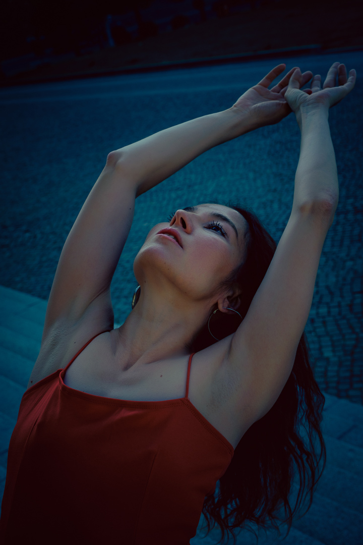 Berlin street editorial fashion portrait captured by Baptiste Mercier