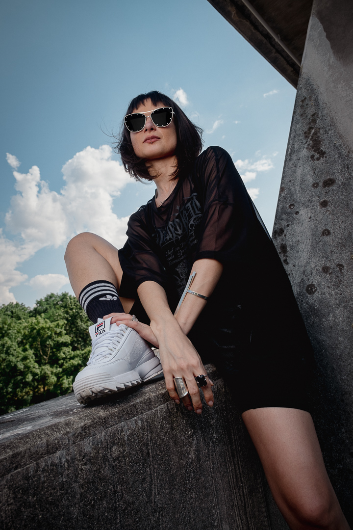 Berlin street editorial fashion portrait captured by Baptiste Mercier