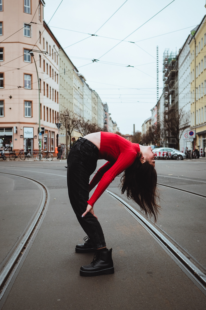 Berlin street editorial fashion portrait captured by Baptiste Mercier