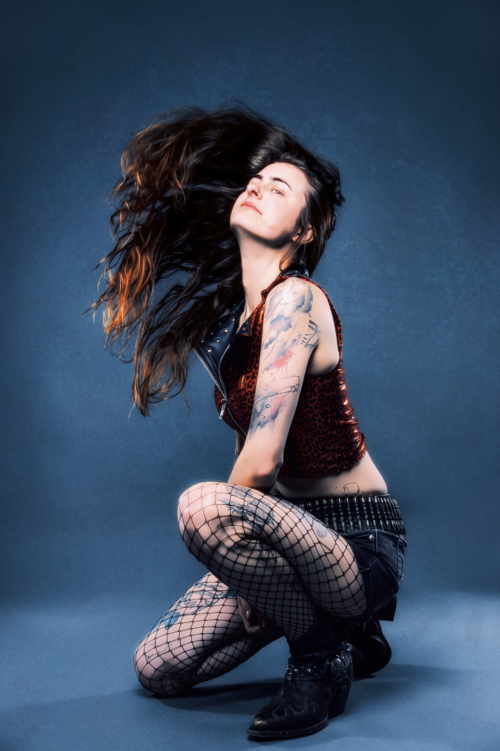 Editorial studio portrait session in Berlin captured by Baptiste Mercier