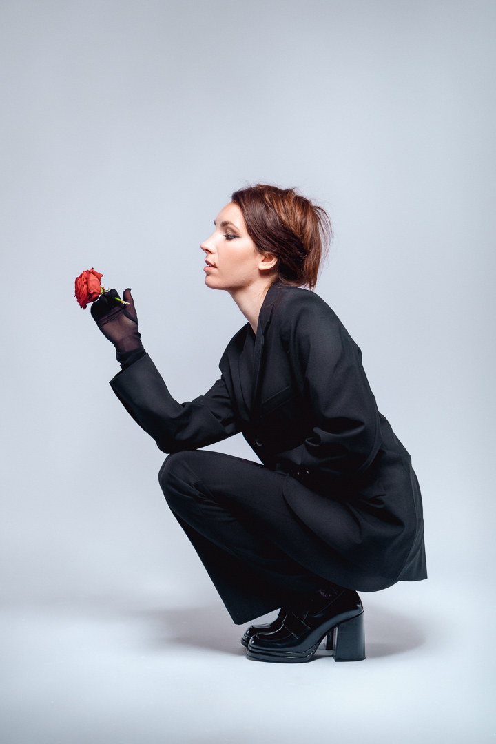 Editorial studio portrait session in Berlin captured by Baptiste Mercier